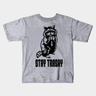 Stay Trashy Possum Raccoon Kids T-Shirt